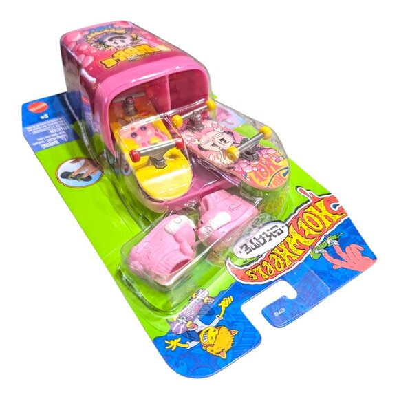 HOT WHEELS Skate Finger Board Bubble Hop Bunny Double Pack w/Case HWN49 NEW 2024 - Picture 7 of 8